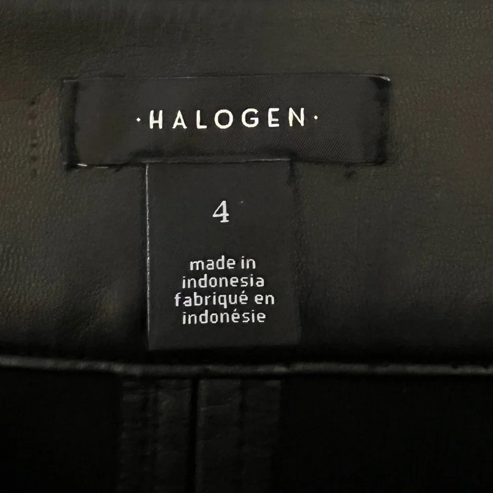Halogen faux leather skirt. Size 4